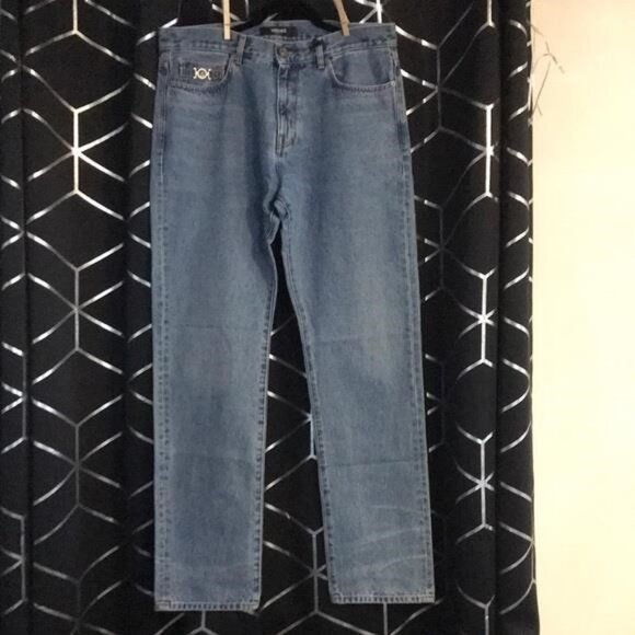 New Authentic Versace “Biggie Medusa” Nonstretch Denim Jeans – Size 34 - Picture 6 of 12